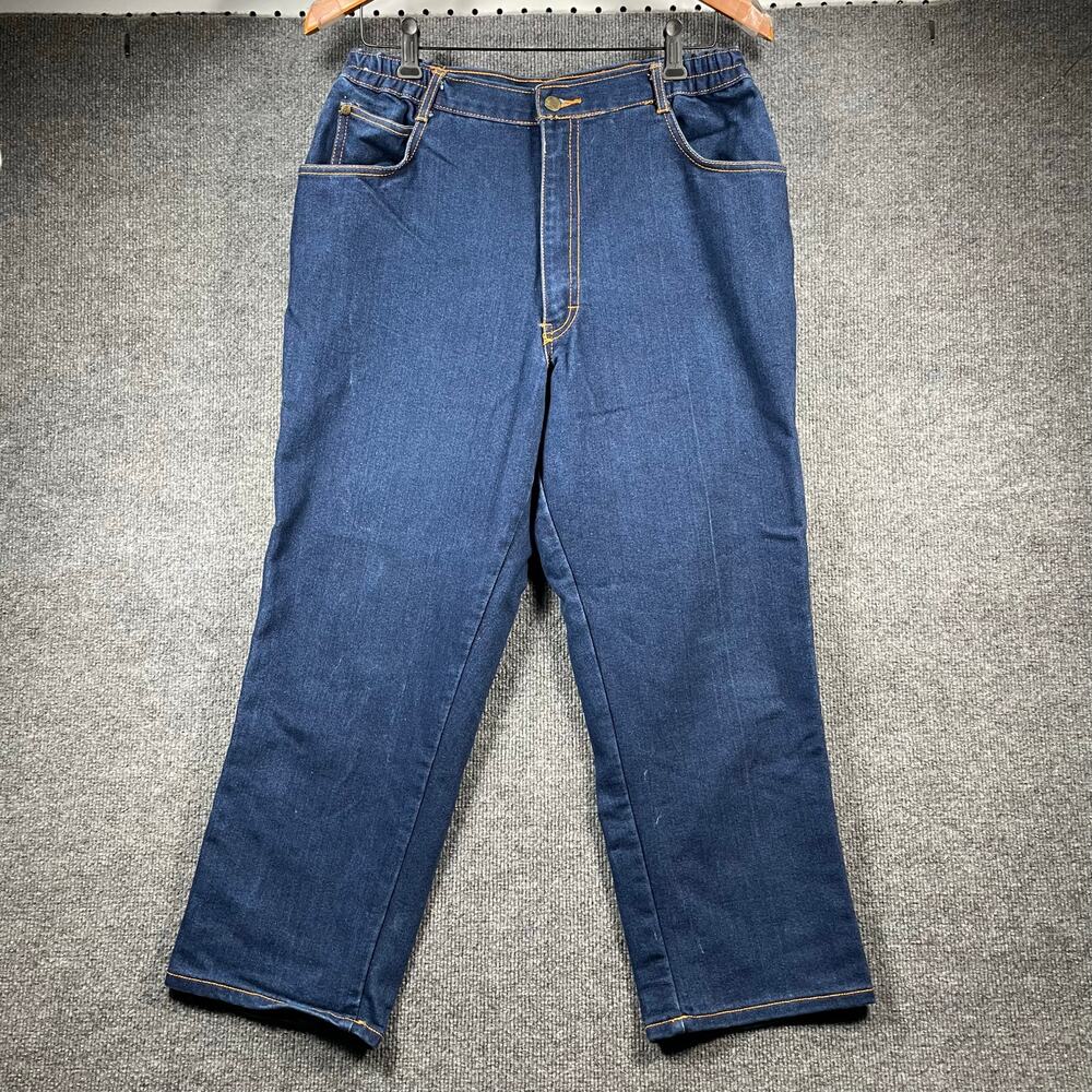 PS Gitano VTG Jeans Women's Plus 32 (32X25) Short Blue Denim Stretch Casual
